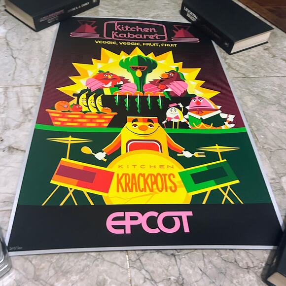 Epcot Kitchen Kabaret Limited Edition Serigraph 18 X 27 207/300 The Land - Picture 2 of 10